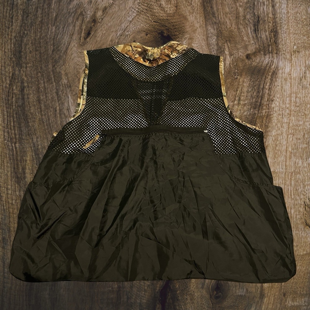 Outfitters Ridge Camo Hunting Vest Men's Large Mesh Back Pockets Zipper Outdoor - Picture 3 of 4